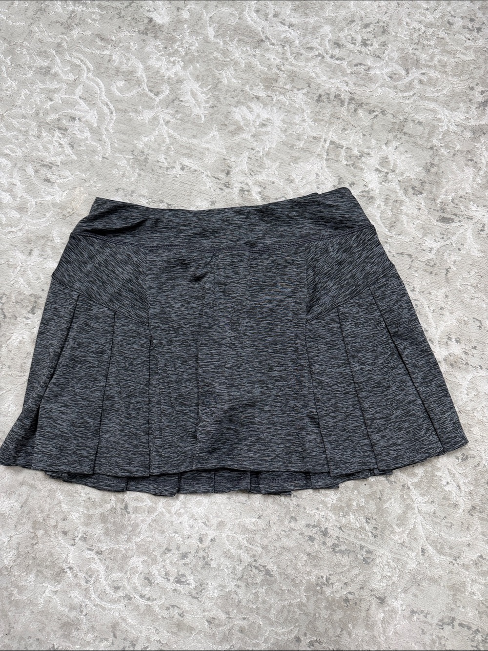 Women's Gray Pleated Active Skirt